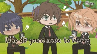 Who do you choose to marry  Meme  Yarichin bich club  Kashima x Toono  Yaguchi x Toono [upl. by Rayshell]