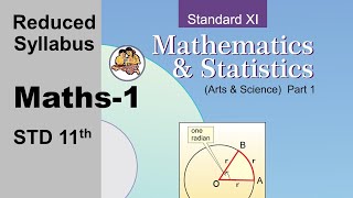 11th std maths 1 of science amp arts Reduced Syllabus 20212022 Maharashtra Board [upl. by Letniuq]