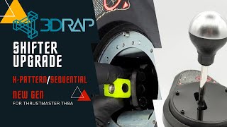 3DRAP SHIFTER UPGRADE HPATTERN  SEQUENTIAL FOR THRUSTMASTER TH8A [upl. by Anazus]