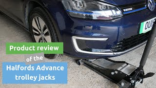 Review of the Halfords Advance low profile trolley jacks [upl. by Barbara-Anne]