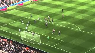 Andros Townsend Goal free kick Newcastle United v Crystal Palace 10 [upl. by Risay]