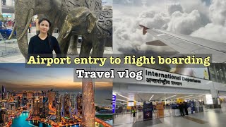 Travel vlog  Terminal 3 Delhi airport to flight boarding guide Travel guide  pritysharmavlog [upl. by Nylleoj29]