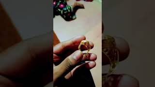 My new gold ring price 40000 💍😍😍💍 song gold goldring saportkaro fashion gift funny realgold [upl. by Kos]