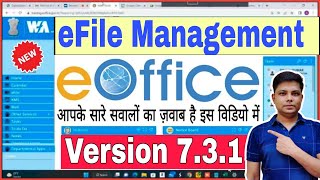 EOffice eFileFile Management System Version 731 Full Tutorial in Hindi  eoffice version7 [upl. by Yojenitsirk421]