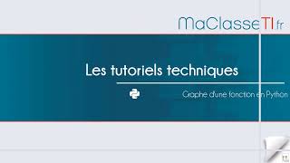 Représenter graphiquement une fonction en Python [upl. by Kip]