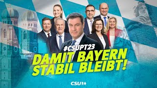 CSUParteitag live aus München CSUPT23 [upl. by Scutt]