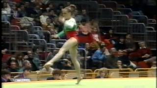 ERIKA SELLA ITA  EUROPEAN CUP JUNIORES 1992 TEAM FINALS FX 9550 [upl. by Amlez]