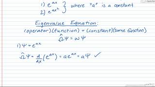 Eigenfunctions and Eigenvalues [upl. by Odel]