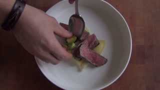 Jules Cooking RibEye Gepofte ui Pastinaak en Jus de Veau [upl. by Vanni]