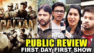 PALTAN movie PUBLIC REVIEW  First Day First Show  Arjun Rampal Gurmeet Choudhary [upl. by Edia]