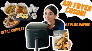 ✨JE FAIS UN REPAS COMPLET 🥗AVEC LE AIRFRYER LE PLUS RAPIDE🚀  LE COSORI TURBO BLAZE 6L [upl. by Stevens]