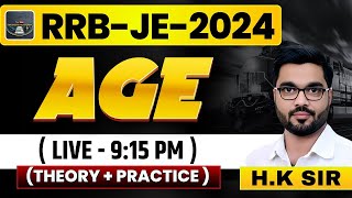 RRBJE2024  Age THEORY  PRACTICE LECT19 engineerplatform [upl. by Sara-Ann]