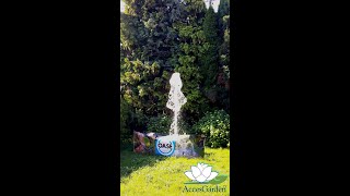 Nowoczesna fontanna ogrodowa spieniająca 5510EOase fountain satisfying gardening moderngarden [upl. by Sueahccaz937]