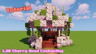 Minecraft Cherry Wood Enchanting table Tutorial How to build 120 [upl. by Hsenid]