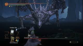 Dark Souls III  How to beat Darkeater Midir for Pure Mage Build Sorcery Only  Pestilent Mist [upl. by Nema]