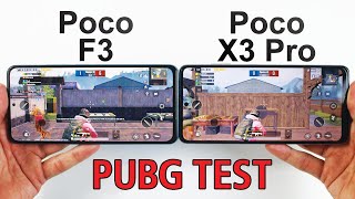 Xiaomi Poco F3 vs Poco X3 Pro PUBG MOBILE TEST  Snapdragon 870😈 vs Snapdragon 860👹 [upl. by Coleman364]