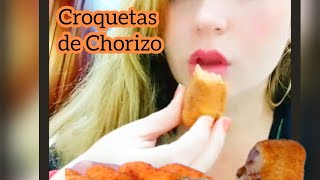 Croquetas de Chorizo youtubercubano receta crujientesysuaves desayuno recetarapida [upl. by Lasonde]