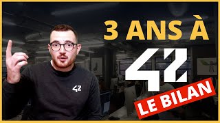 Mon BILAN après 3 ANS à lECOLE 42 [upl. by Oby]