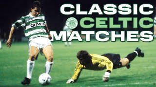 Classic Celtic Matches  Celtic 54 Partizan Belgrade  Dziekanowski scores FOUR 27091989 [upl. by Lecirg]