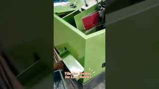 Rainbow automatic thread rolling machine making long screws with vibrator feeding [upl. by Hesketh]