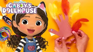 Match The Colors To Make Your Own DIY Turkey  GABBYS DOLLHOUSE TOY PLAY ADVENTURES [upl. by Anelehs]