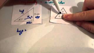 Trigonometry missing sides  Corbettmaths [upl. by Naujaj]