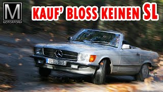 5 Gründe GEGEN einen Mercedes SL R107 [upl. by Lassiter118]