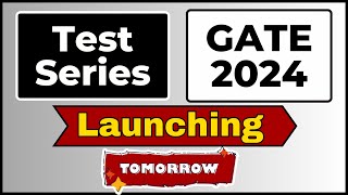 GATE2024 Test Series Launch  GATE24 TestSeries [upl. by Codie132]