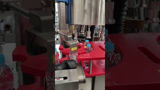 500ML Water Bottle Rotary Hot Melt Glue Labeling Machinebottlelabelingmachine shorts [upl. by Ahsieken654]