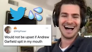 Andrew Garfield Reads Thirst Tweets [upl. by Nerrawed]