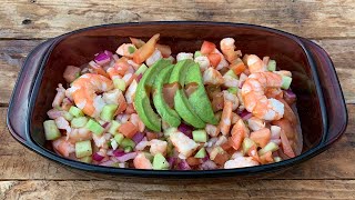 Ceviche de camarón cocido  📍 Culiacán Sinaloa  El Refill 🔥🍴 [upl. by Liban]