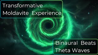 Transformative Moldavite Crystal Experience Pure Binaural Beats Theta Waves 528Hz5Hz Meditation [upl. by Utter]