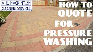 How To Quote For Pressure Washing [upl. by Acined]