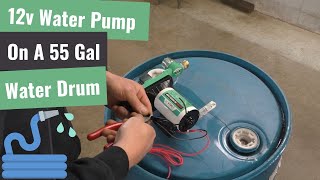 12v Pump On Portable Water Barrel [upl. by Jedlicka]