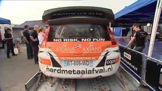 Harde crash Jeroen Swaanen Edwin Schilt wint GTC Rally [upl. by Woodley]