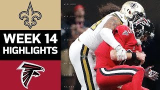 Saints vs Falcons  NFL Week 14 Game Highlights [upl. by Aisatna879]