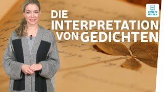 Wie schreibe ich eine Gedichtanalyse I musstewissen Deutsch [upl. by Yoral270]