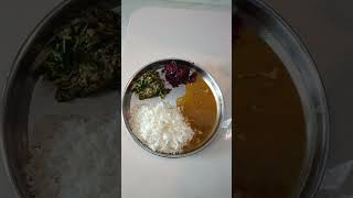 Today afternoon healthy bassaru and rice and beetroot curry food health shorts [upl. by Nananne]