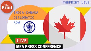 Canada providing safe haven to terrorists Ministry of External Affairs Press Conference LIVE [upl. by My]