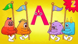 ABC Monsters March song l Halloween alphabet l Nursery Rhymes for kids l ZooZooSong [upl. by Yrreb733]