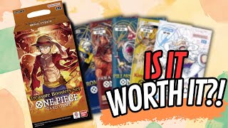 IS THE TREASURE BOOSTERS SET WORTH IT   One Piece Card Game Review  GIVEAWAY [upl. by Chubb]