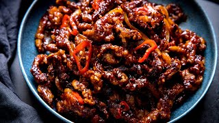 The Crispiest Tastiest Crispy Chilli Beef EVER [upl. by Benia196]