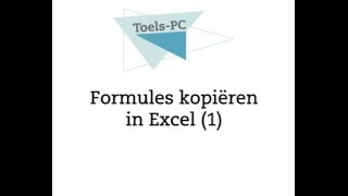 Formules kopiëren 1 [upl. by Nedak]