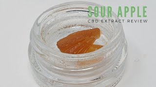 Sour Apple CBD Wax Review [upl. by Sessilu]