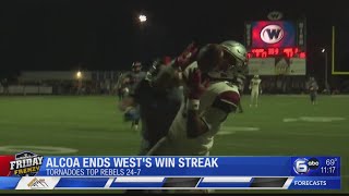 Alcoa snaps Wests 21game win streak in the Friday Frenzy Game of the Week [upl. by Ainerol]