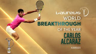 Carlos Alcaraz  Laureus World Breakthrough of the Year 2023  Full Acceptance Speech [upl. by Aiel988]