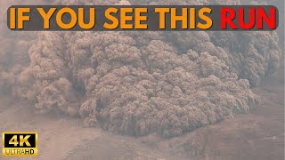 Terrifying Pyroclastic Flows Sinabung Volcano Eruption in 4K Ultra HD [upl. by Ury169]