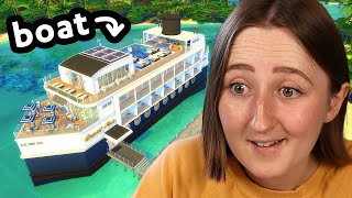 i built a giant cruise ship in the sims [upl. by Yticilef564]