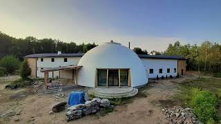 Kopuła hempcrete beton konopny [upl. by Yetnruoc919]