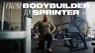 BODYBUILDER TO SPRINTER EP 2  WORKOUT AT CBUMS GYM  IAIN VALLIERE [upl. by Ahseyn209]